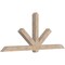 Ekena Millwork Kennewick Smooth Timber Gable Bracket, Douglas Fir, 108"W x 45"H x 5 1/2"D x 5 1/2"F, 10/12 Pitch GBW108X45X0606KEN00SDF - alternate 5